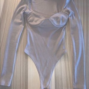 Oh Polly Tops - Oh Polly Bodysuit - Taupe Oh Polly Tops - Oh Polly Bodysuit - Taupe